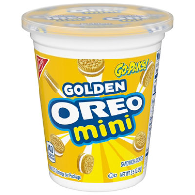 OREO Cookies Sandwich Golden Mini Go-Paks - 3.5 Oz - Image 1