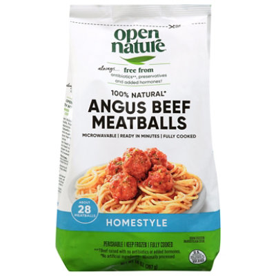 Open Nature Homestyle Angus Beef Meatballs - 14 Oz