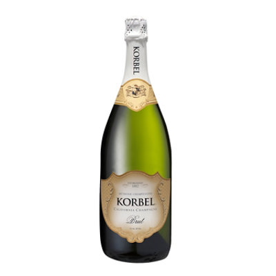 Korbel Brut California Champagne Sparkling Wine 24 Proof In Bottle - 1.5 Liter - Image 2