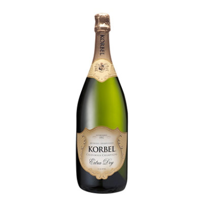 Korbel Extra Dry California Champagne 24 Proof Bottle - 1.5 Liter - Image 1