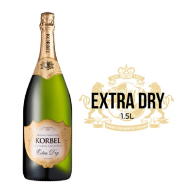 Korbel Extra Dry California Champagne 24 Proof - 1.5 Liter