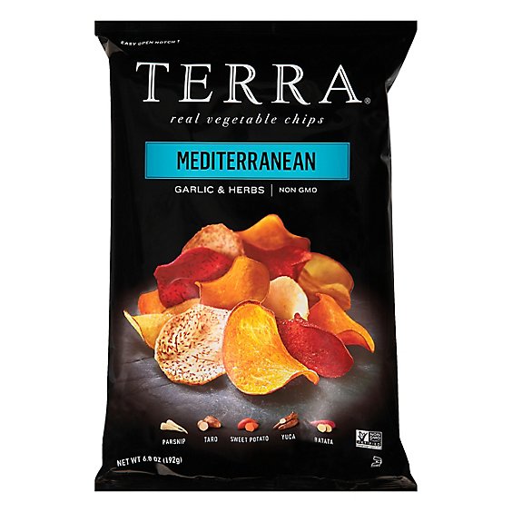 TERRA Vegetable Chips MediTERRAnean Herbs & Hint of Lemon - 6.8 Oz