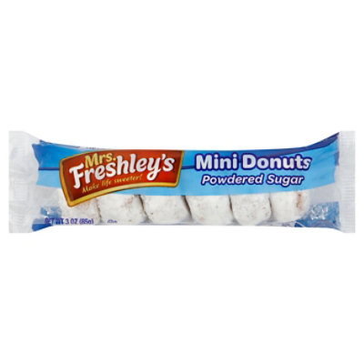 Mrs Freshleys Mini Donuts Powdered Single Serve - 3 Oz - Vons
