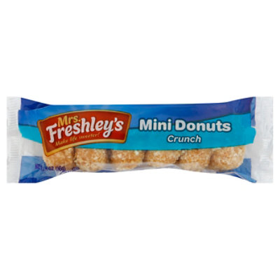 Mrs Freshleys Mini Donuts Crunch Single Serve - 3.4 Oz - Albertsons