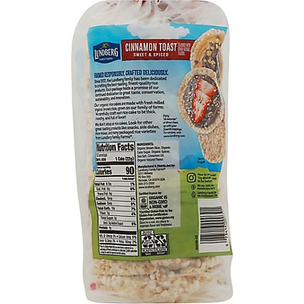 Lundberg Cakes Rice Organic Cinnamon Toast - 9.5 Oz - Image 6