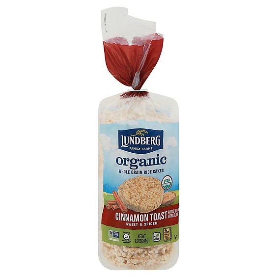 Lundberg Cakes Rice Organic Cinnamon Toast - 9.5 Oz