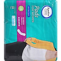 Signature Care Maximum Absorbency Long Length Bladder Control Pads For Women - 39 Count - Image 4