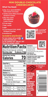 Baker's Semi-Sweet Chocolate Premium Baking Bar with 56% Cacao - 4 Oz - Image 7