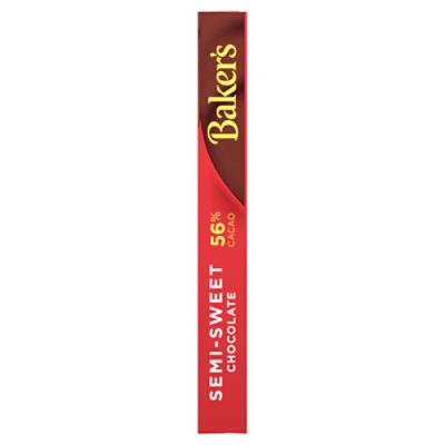 Baker's Semi-Sweet Chocolate Premium Baking Bar with 56% Cacao - 4 Oz - Image 5