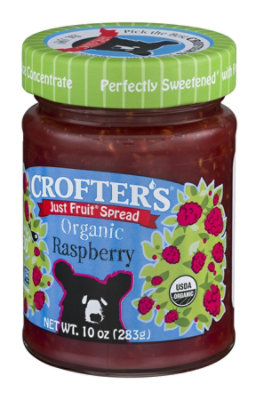 Crofters Just Fruit Spread Organic Raspberry - 10 Oz - Image 4