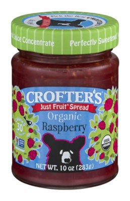 Crofters Just Fruit Spread Organic Raspberry - 10 Oz - Image 5