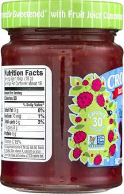 Crofters Just Fruit Spread Organic Raspberry - 10 Oz - Image 3