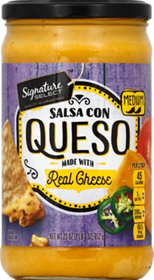 Signature SELECT Salsa Con Queso Medium Jar - 23 Oz - Image 2