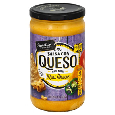 Signature SELECT Salsa Con Queso Medium Jar 23 Oz JewelOsco