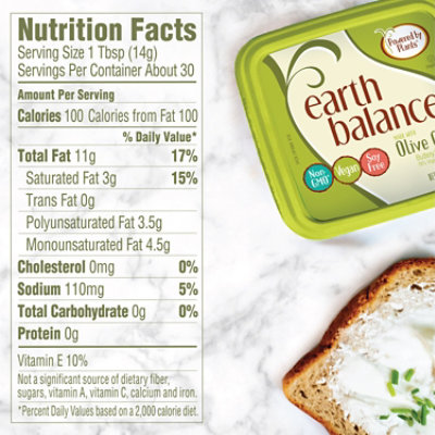 Earth Balance Olive Oil Buttery Spread - 13 Oz - Image 4