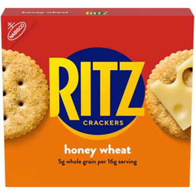 RITZ Crackers Honey Wheat With Whole Grain - 13.7 Oz