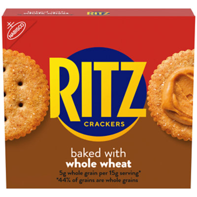 RITZ Crackers Baked with Whole Wheat - 12.9 Oz
