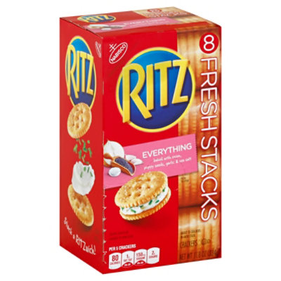 RITZ Crackers Fresh Stacks Everything 8 Count Albertsons