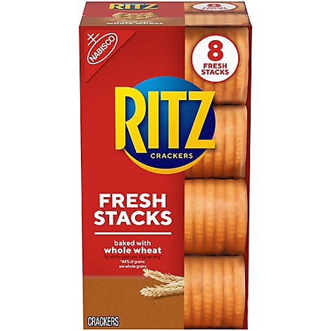 RITZ Crackers Fresh Stacks Baked with Whole Wheat - 8 Count
