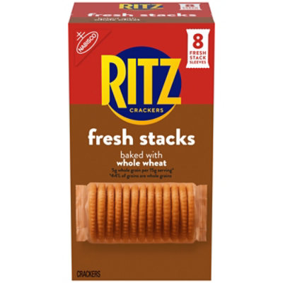 RITZ Crackers Fresh Stacks Baked with Whole Wheat - 8 Count