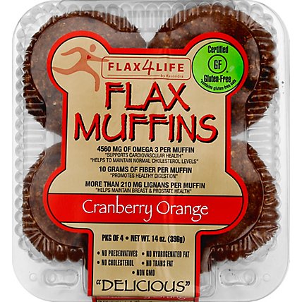 Flax4Life Muffin Cranberry Orange - 14 Oz - Image 2