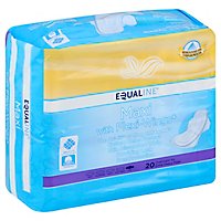 Signature Care Extra Heavy Flow Overnight Absorbency With Flexi Wings Maxi Pads - 20 Count - Image 1
