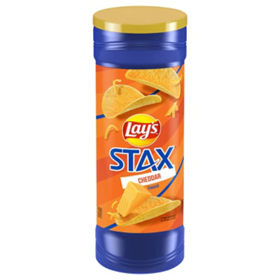 Lays Potato Crisps Stax Cheddar - 5.5 Oz - Image 1