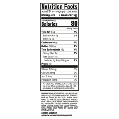 RITZ Roasted Vegetable Crackers - 13.3 Oz - Image 4