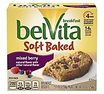 belVita Breakfast Biscuits Soft Baked Mixed Berry - 5-1.76 Oz