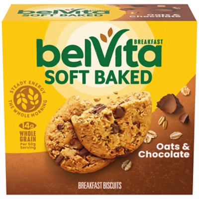 belVita Breakfast Biscuits Soft Baked Oats & Chocolate - 5-1.76 Oz - Image 1