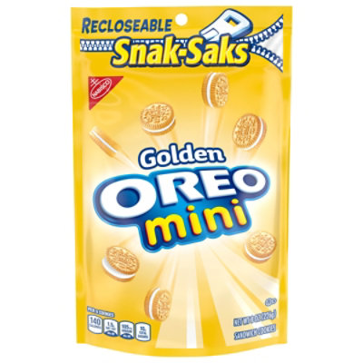 OREO Cookies Sandwich Golden Mini Snak Saks - 8 Oz