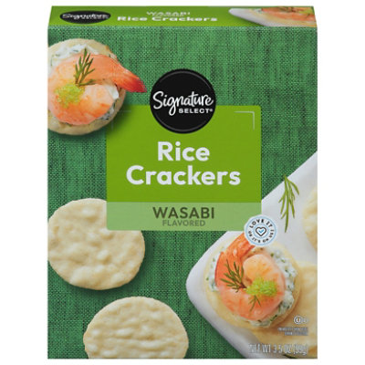 Signature SELECT Crackers Rice Wasabi  - 3.5 Oz - Image 3