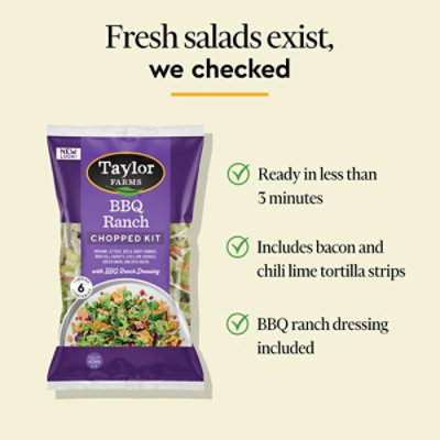 Taylor Farms BBQ Ranch Chopped Salad Kit Bag - 13.3 Oz - Image 3