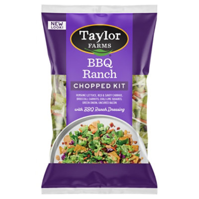 Taylor Farms BBQ Ranch Chopped Salad Kit Bag - 13.3 Oz