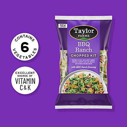 Taylor Farms BBQ Ranch Chopped Salad Kit Bag - 13.3 Oz - Image 6