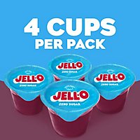 Jell-O Black Cherry Sugar Free Ready to Eat Jello Cups Gelatin Snack Cups - 4 Count - Image 2
