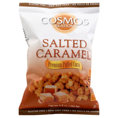 Cosmos Creations Puffed Corn Premium Salted Caramel - 6.5 Oz