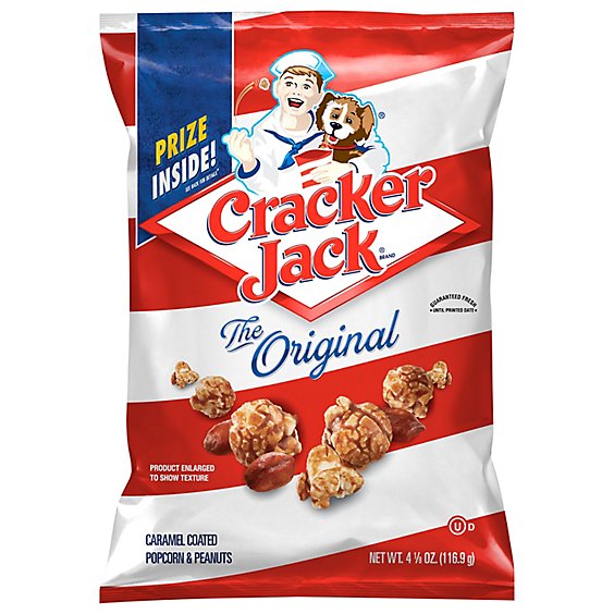 Cracker Jack Popcorn & Peanuts Caramel Coated The Original - 4.125 Oz
