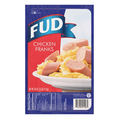 Fud Chicken Franks - 40 Oz