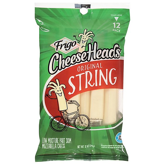 Frigo Cheese Heads Cheese String 12 Count - 12 Oz