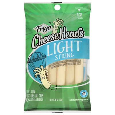 Frigo Cheese Heads Cheese Light String 12 Pack - 10 Oz - Image 1