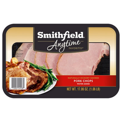 Smithfield Pork Chops Smoked Bone In - 17 Oz - Image 1