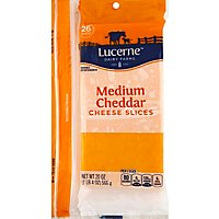 Lucerne Cheese Sliced Cheddar Medium - 20 Oz - Image 2