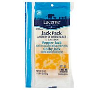 Lucerne Cheese Sliced Pepper Jack & Colby Jack - 20 Oz