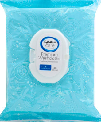 Signature Select/Care Incontinence Personal Washcloths - 48 Count - Image 1
