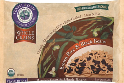 Stahlbush Island Farms Brown Rice & Black Beans Organic Fully Cooked - 16 Oz - Image 2