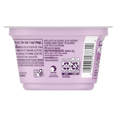 Light + Fit Greek Strawberry Nonfat Gluten-Free Yogurt - 5.3 Oz - Image 2