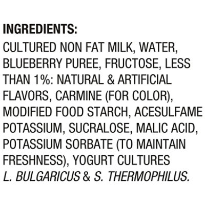 Light + Fit Greek Blueberry Nonfat Gluten-Free Yogurt - 5.3 Oz - Image 4