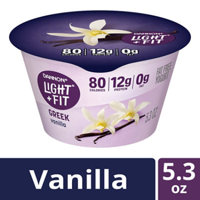 Light + Fit Greek Vanilla Nonfat Gluten Free Yogurt - 5.3 Oz - Image 1