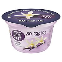 Dannon Light + Fit Vanilla Non Fat Gluten Free Yogurt Greek - 5.3 Oz - Image 1